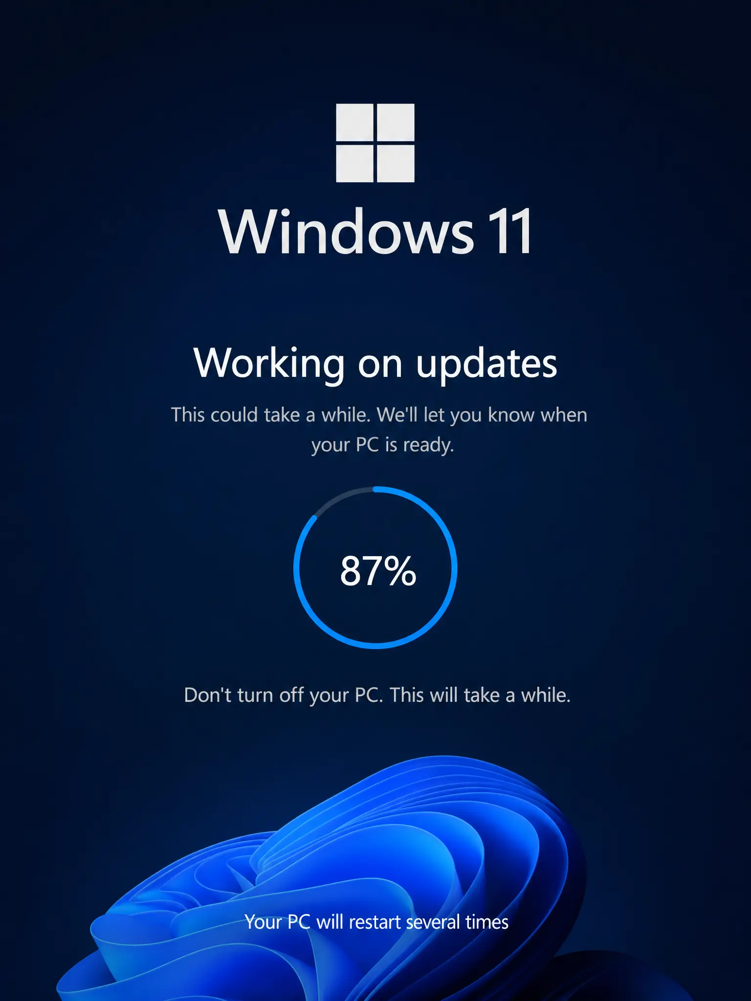 windows 11 fake update poster